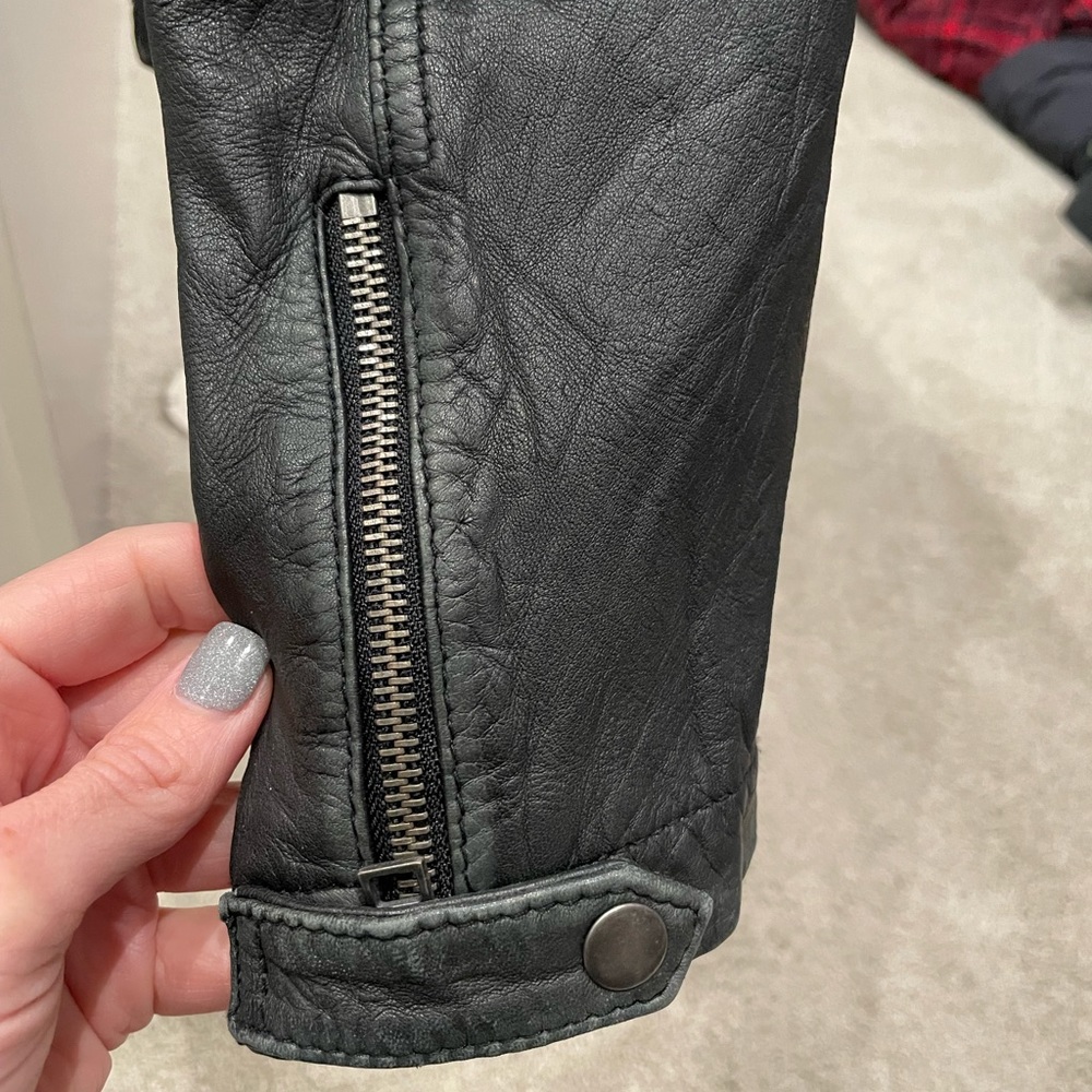 Leather Biker Jacket - Picture 14 of 17